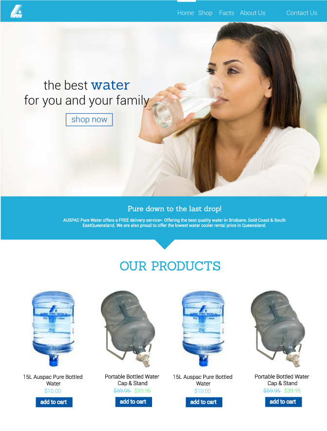 Design de Carte de Visite par sarahtelferdesign pour Auspac Pure Water P/L | Design #13393018