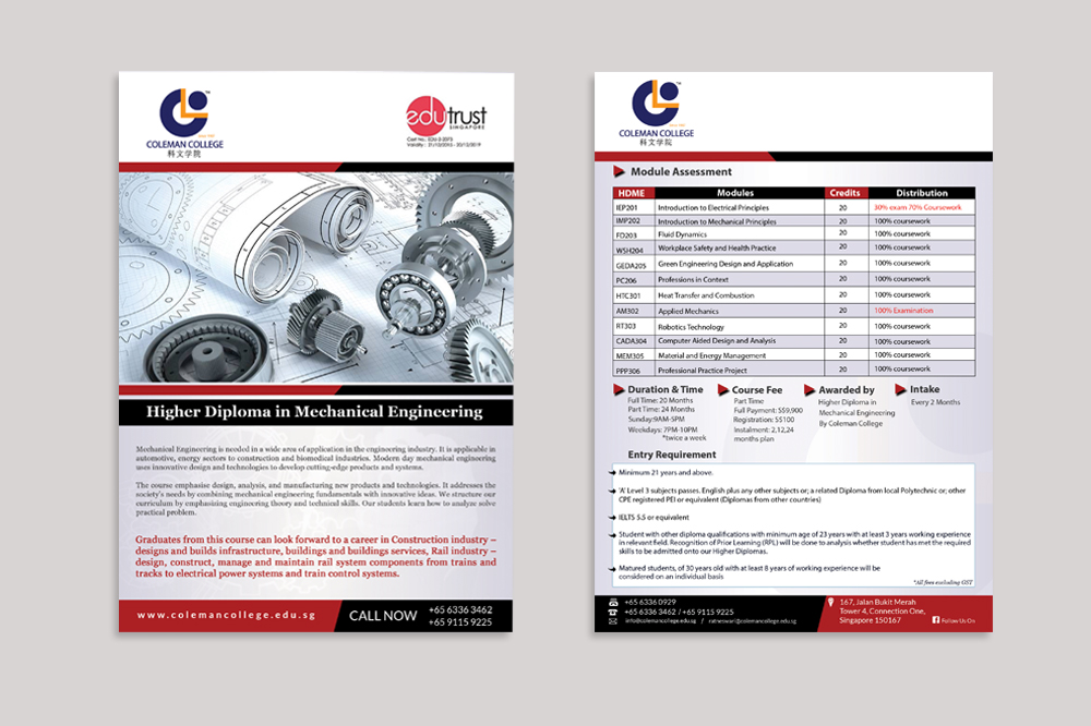 Diseño de Flyer por creative.bugs para Coleman College | Diseño #13412763