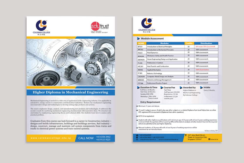 Diseño de Flyer por creative.bugs para Coleman College | Diseño #13412764
