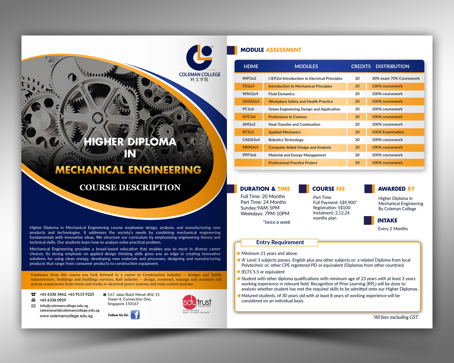 Diseño de Flyer por innovative earth para Coleman College | Diseño #13410883