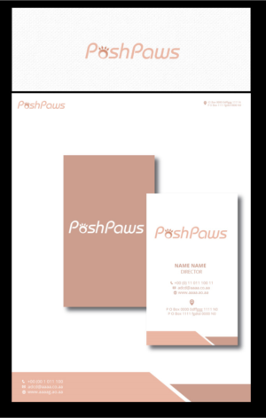 Logo Design by zebronicgraphic for Posh Paws | Design: #13424169