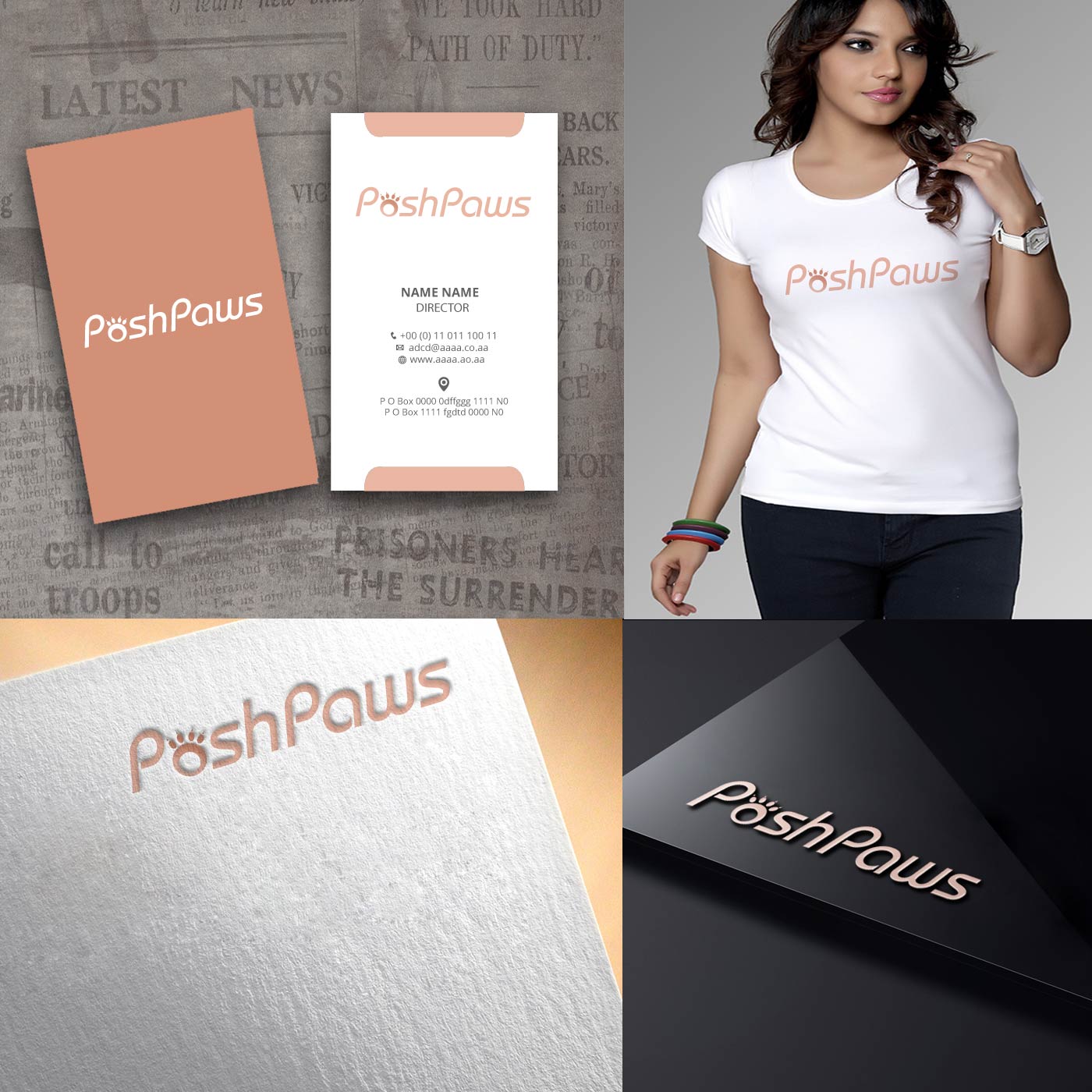 Design de Logo par zebronicgraphic pour Posh Paws | Design #13424170