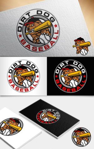 Logo Design by nivleik for Dirt Dog Baseball | Design: #13408484