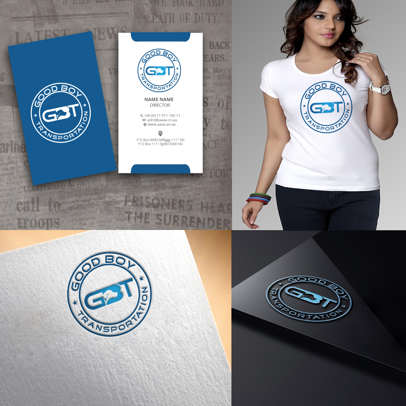 Logo Design by zebronicgraphic for Good Boy Transportation | Design #13775526