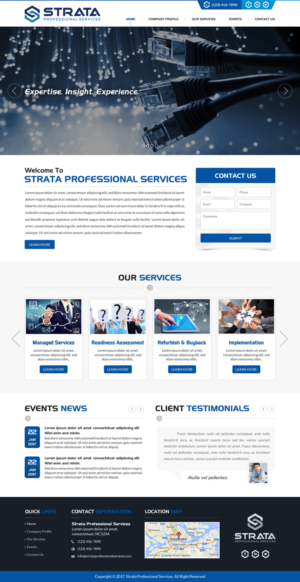 Strata Professional Services Website | Web Design by jdv