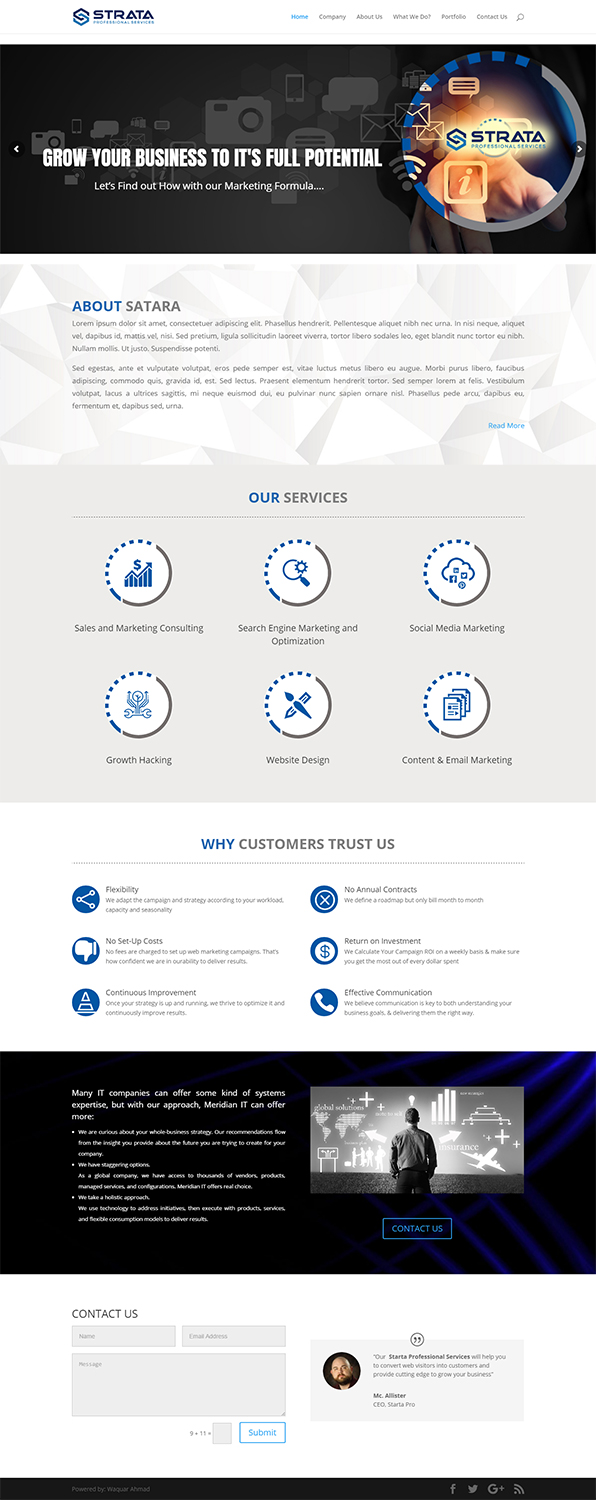 Web Design by Waquar Ahmad for this project | Design #13450806