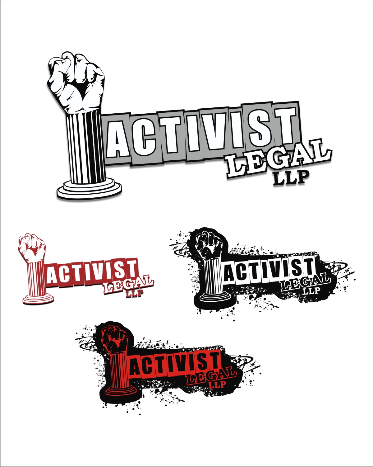 Logo Design by LockJawCreative for Activist Legal LLP | Design #13495114