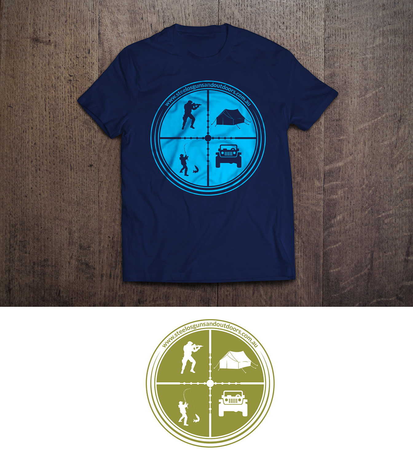 T-shirt Design by Anooshaa for Steelo's Guns & Outdoors | Design #13462182