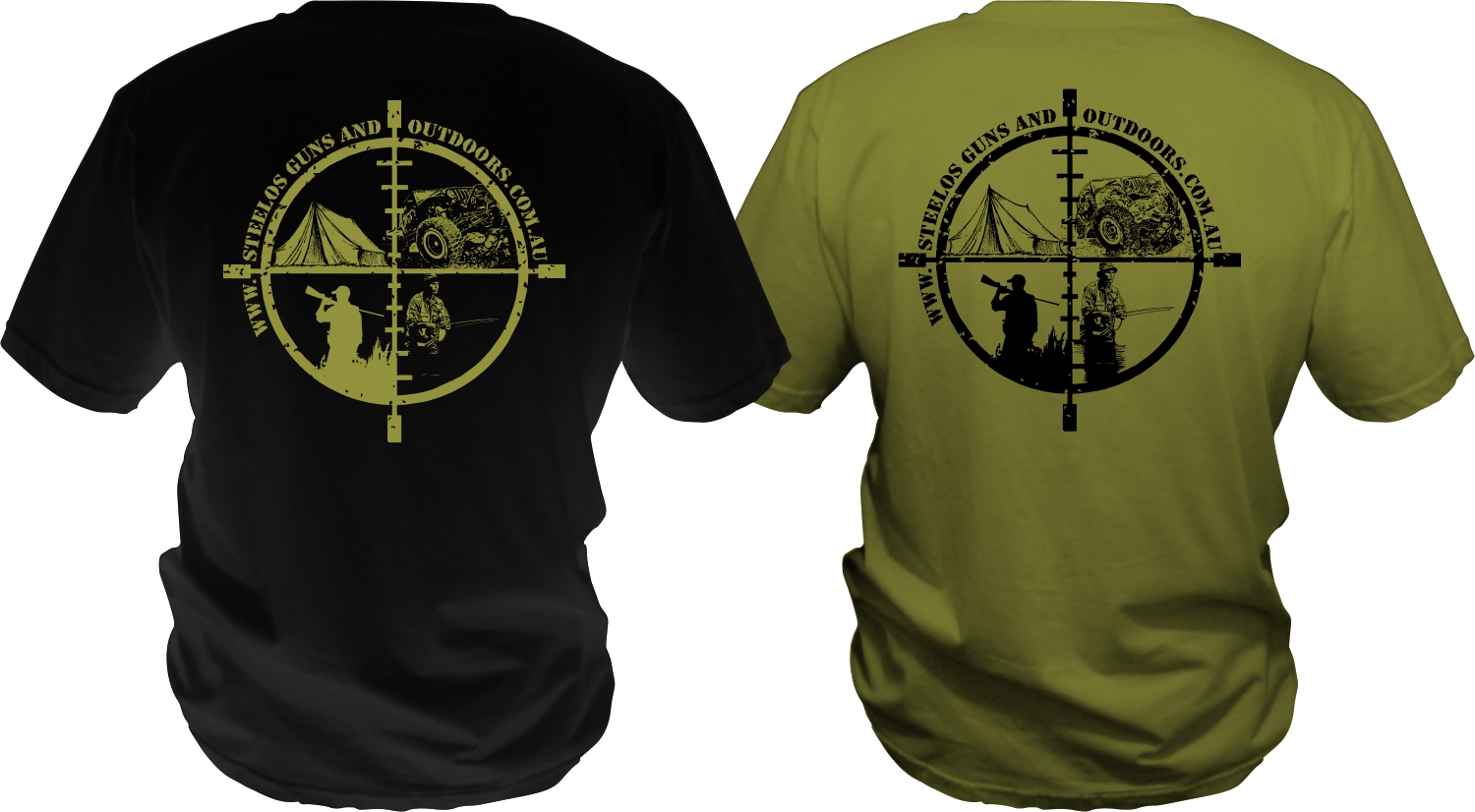 T-shirt Design by bacujkov for Steelo's Guns & Outdoors | Design #13439419