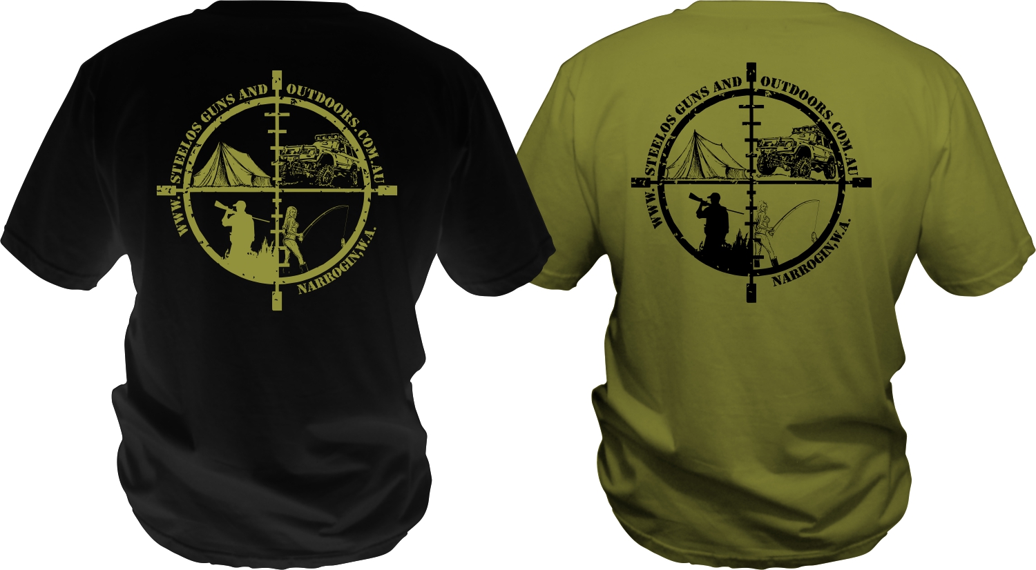 T-shirt Design by bacujkov for Steelo's Guns & Outdoors | Design #13505034