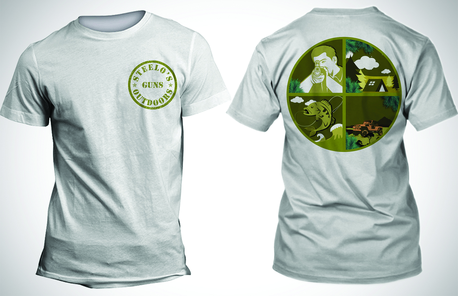 T-shirt Design by SAI DESIGNS for Steelo's Guns & Outdoors | Design #13457545