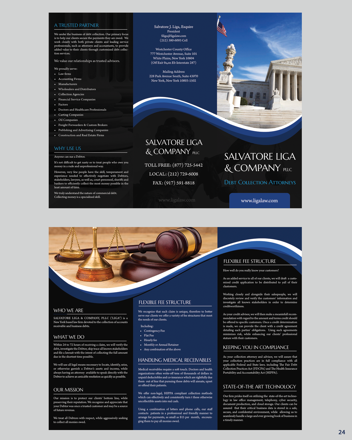 Diseño de Flyer por uniquedesign10 para Salvatore J. Liga, Esq. | Diseño #13457573