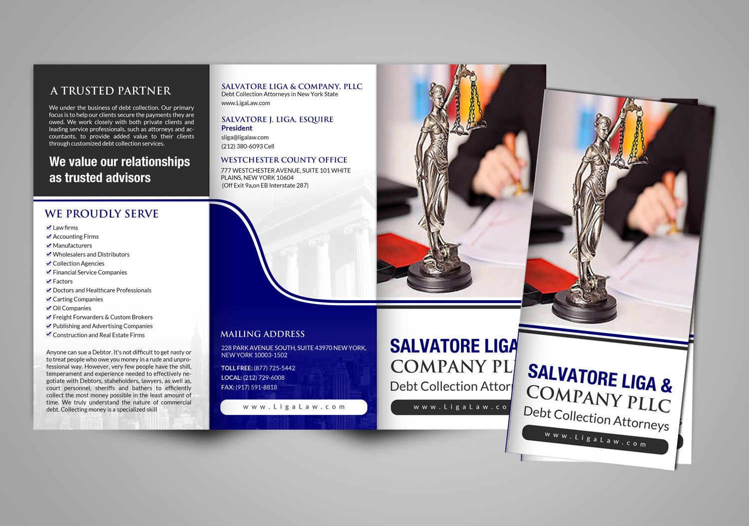 Flyer Design by creative.bugs for Salvatore J. Liga, Esq. | Design #13454971