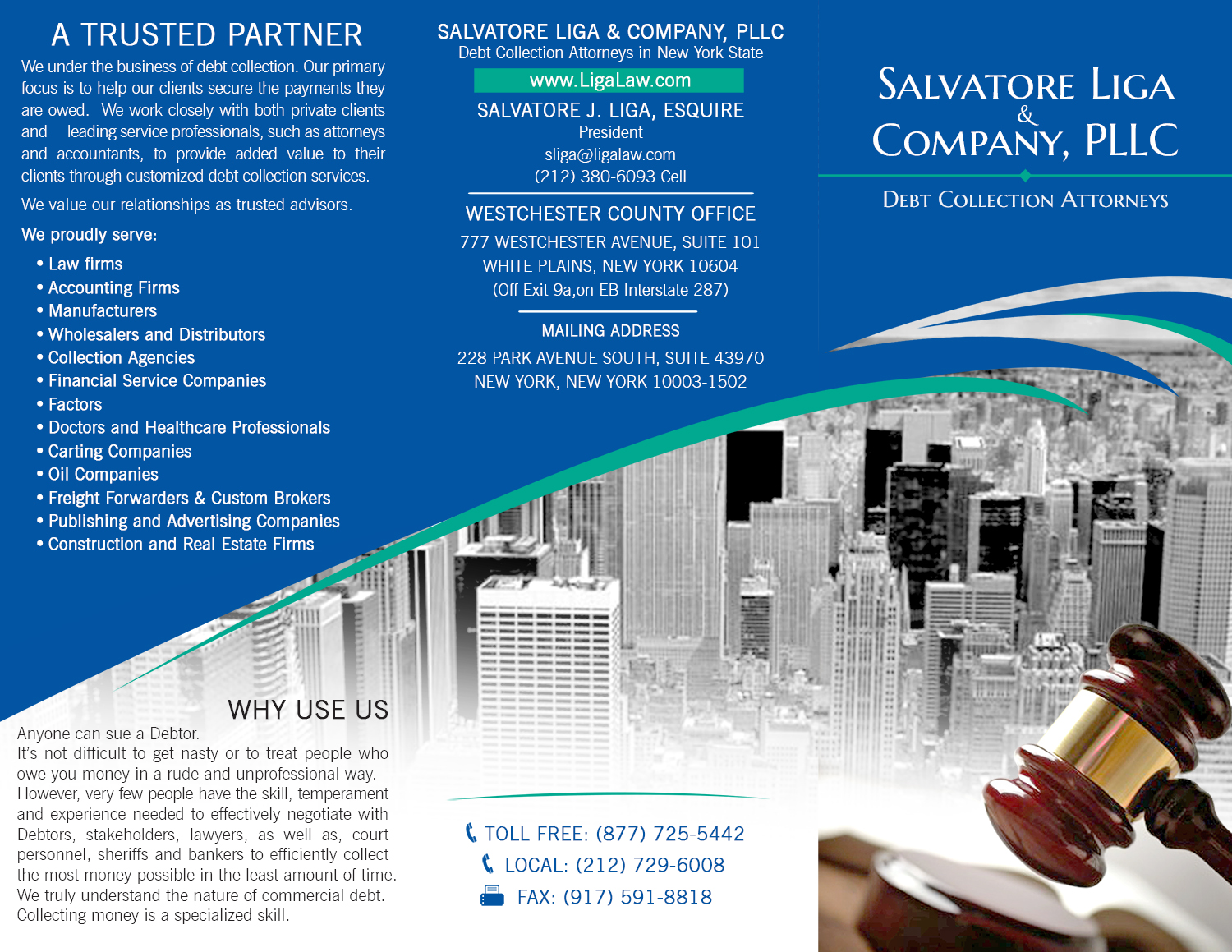 Flyer Design by - SWING - for Salvatore J. Liga, Esq. | Design #13424166