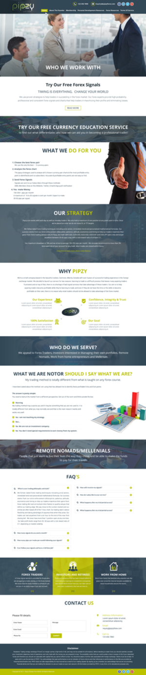 Pipzy - Forex Signal Services  Timing is Everything. Change your world. | Web Design by Sbss