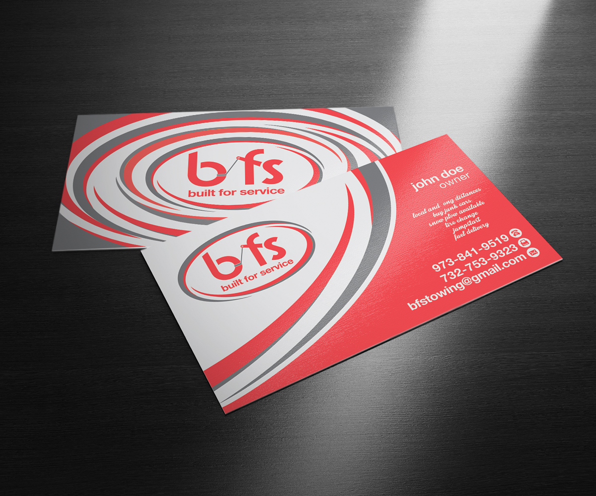 Business Card Design by Ethien for bfs towing & transport | Design #13427954