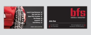 Business Card Design by MIND for bfs towing & transport | Design: #13461893