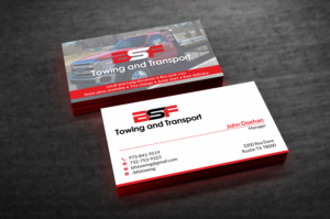 Business Card Design by SKYdesign for bfs towing & transport | Design: #13418972