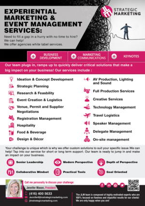 Flyer Design by - SWING - for JLM Strategic Marketing | Design #13463184
