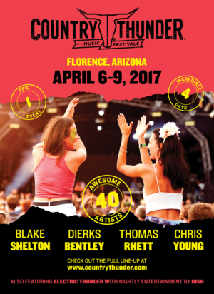 Country Music Festival Event Poster | Poster Design by RoundYellow