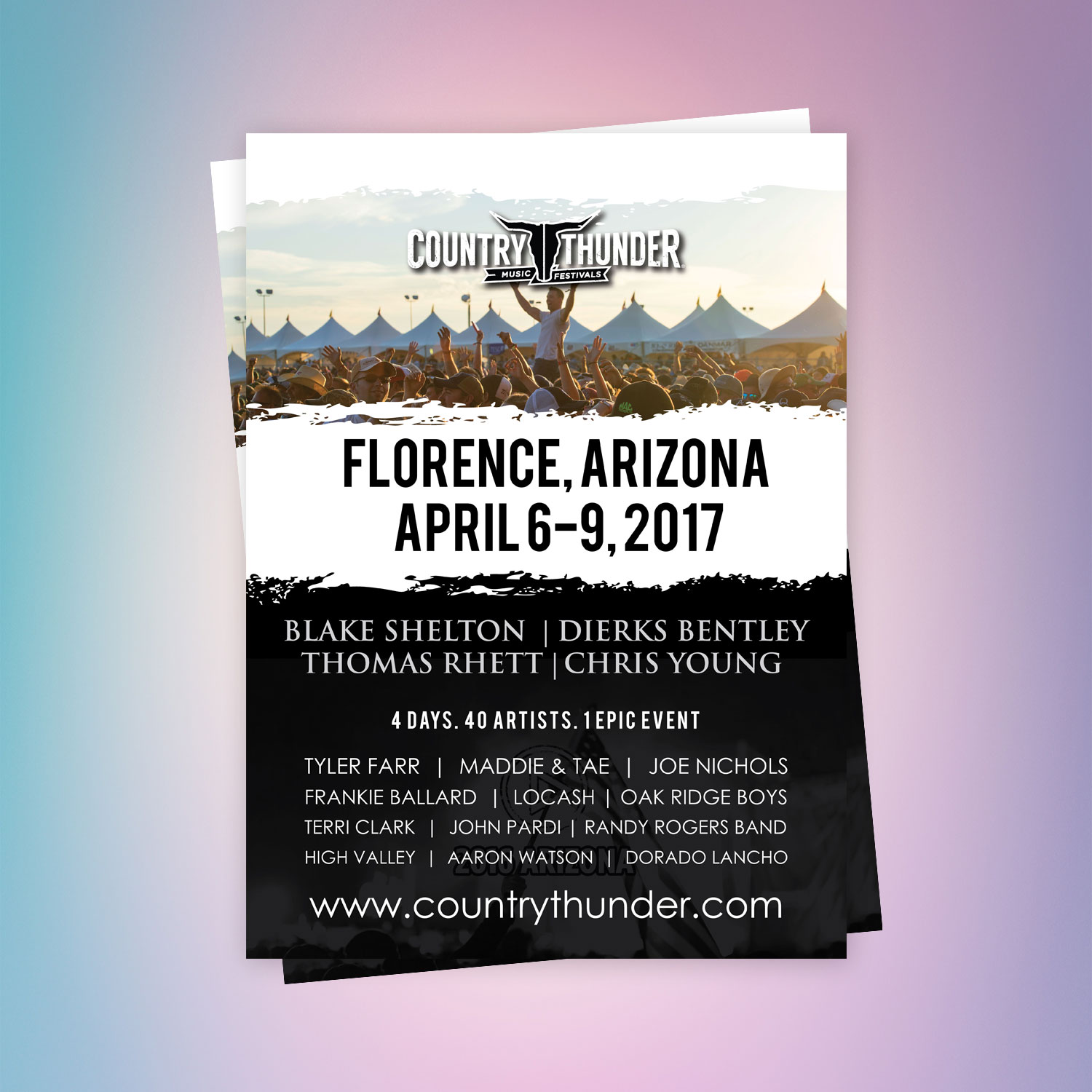 Poster Design By Logooffers For Country Music Festival Event Poster Design By Logooffers For Country Music Festival Event