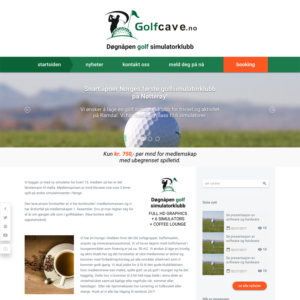 Golf simulator membership club | Web Design par Orhon.ao