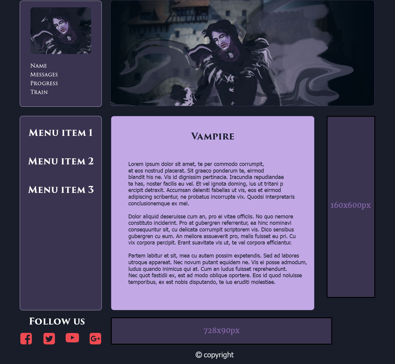 Web Design by ElenaMal for James Mafia Gaming | Design #13607744