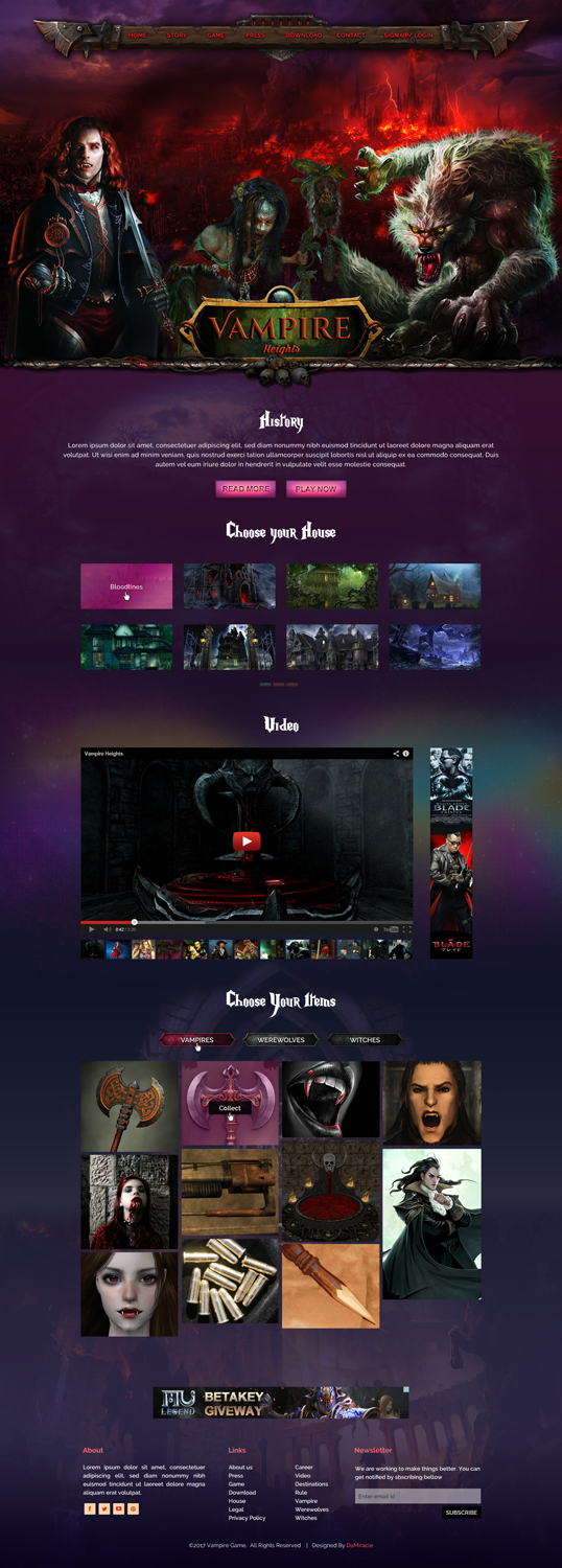 Web Design by Da Miracle for James Mafia Gaming | Design #13516161