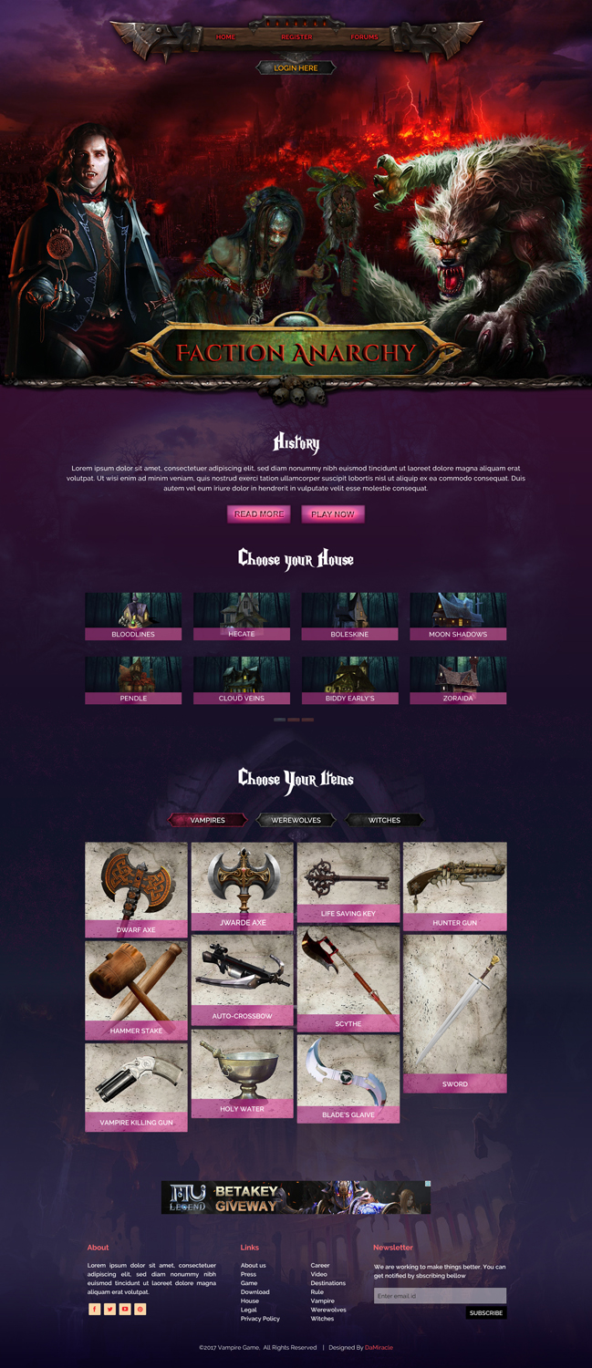 Web Design by Da Miracle for James Mafia Gaming | Design: #13553667