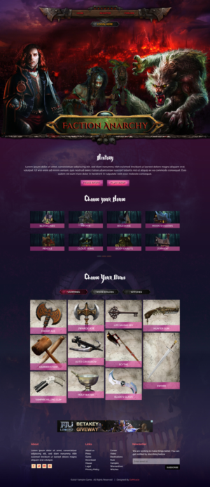 Web Design par Da Miracle pour James Mafia Gaming | Design #13553667