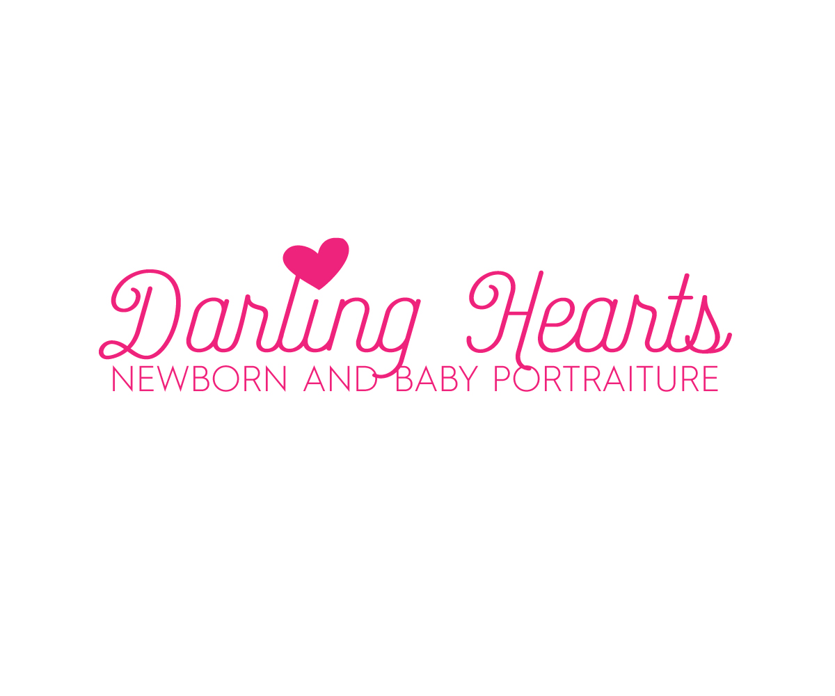 Diseño de Logo por isabel paoli para Darling Hearts Newborn and Baby Portraiture  | Diseño #13533651