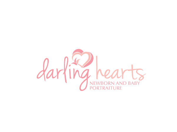Diseño de Logo por Alien Cookie para Darling Hearts Newborn and Baby Portraiture  | Diseño #13430286