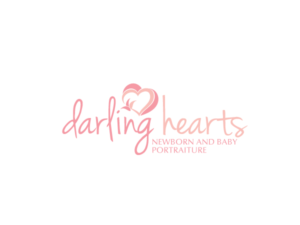 Diseño de Logo por Alien Cookie para Darling Hearts Newborn and Baby Portraiture  | Diseño: #13430286