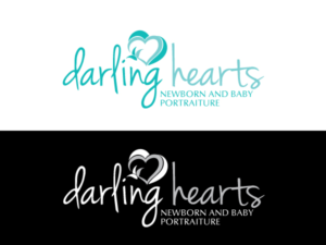 Diseño de Logo por Alien Cookie para Darling Hearts Newborn and Baby Portraiture  | Diseño: #13537577
