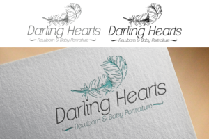 Diseño de Logo por Tyler Blake Designs para Darling Hearts Newborn and Baby Portraiture  | Diseño: #13436623