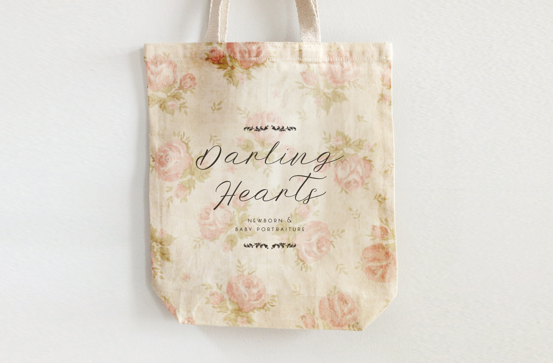 Diseño de Logo por GLDesigns para Darling Hearts Newborn and Baby Portraiture  | Diseño #13428770
