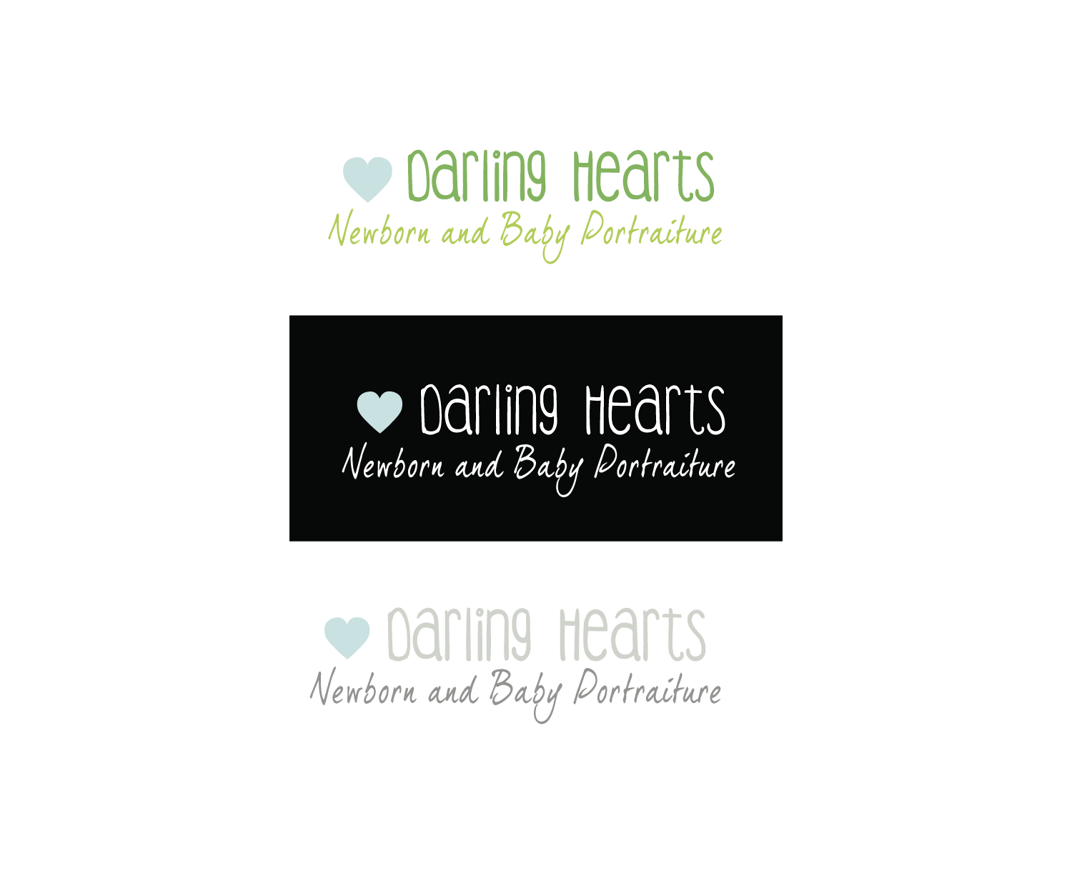 Logo Design by emiliaciocan for Darling Hearts Newborn and Baby Portraiture  | Design #13439677
