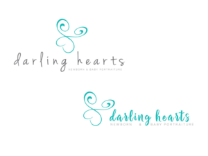 Diseño de Logo por RL Designs para Darling Hearts Newborn and Baby Portraiture  | Diseño: #13525449