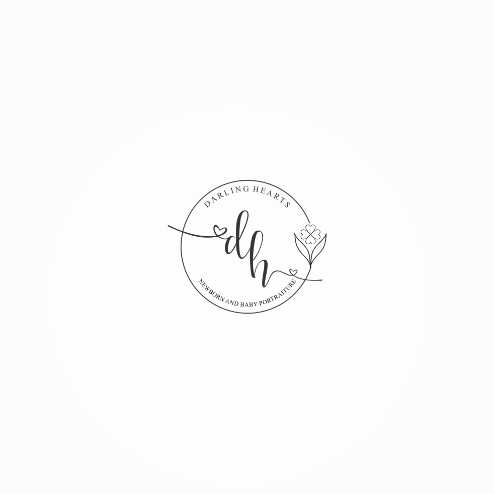 Diseño de Logo por SteffySummer para Darling Hearts Newborn and Baby Portraiture  | Diseño #13433938