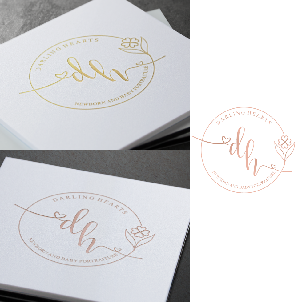 Diseño de Logo por SteffySummer para Darling Hearts Newborn and Baby Portraiture  | Diseño #13439462
