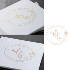 Diseño de Logo por SteffySummer para Darling Hearts Newborn and Baby Portraiture  | Diseño: #13439462