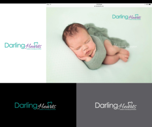 Diseño de Logo por webeezine para Darling Hearts Newborn and Baby Portraiture  | Diseño: #13444976