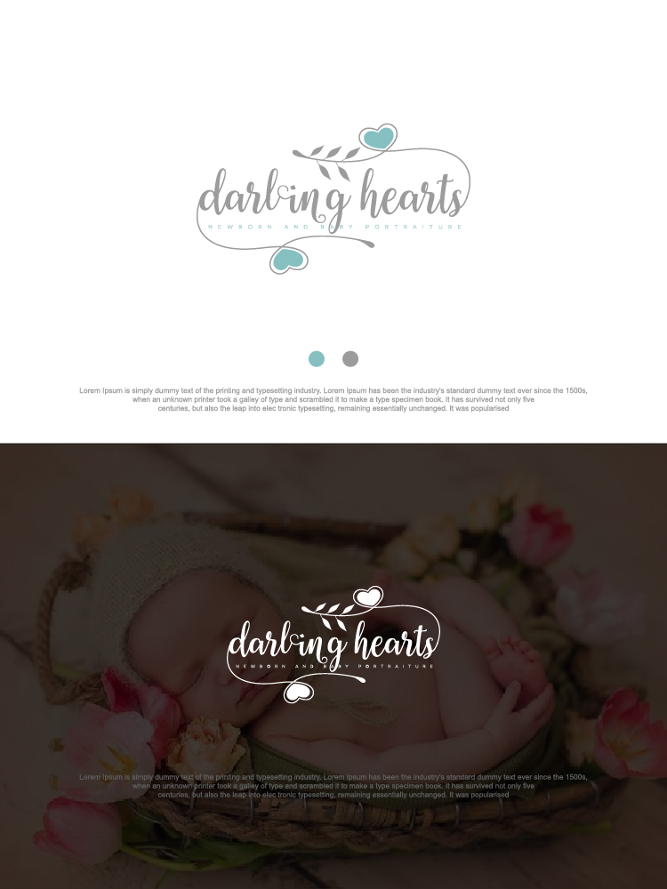 Logo Design by sushsharma99 for Darling Hearts Newborn and Baby Portraiture  | Design #13442085