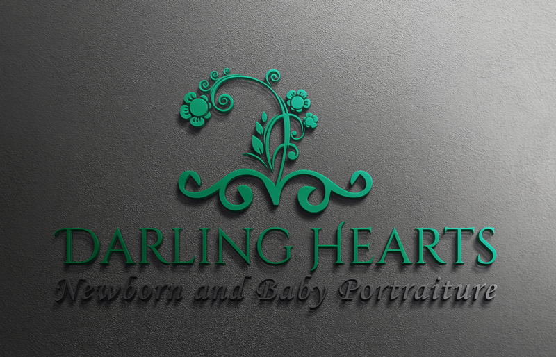 Diseño de Logo por Top king  designer para Darling Hearts Newborn and Baby Portraiture  | Diseño #13434564