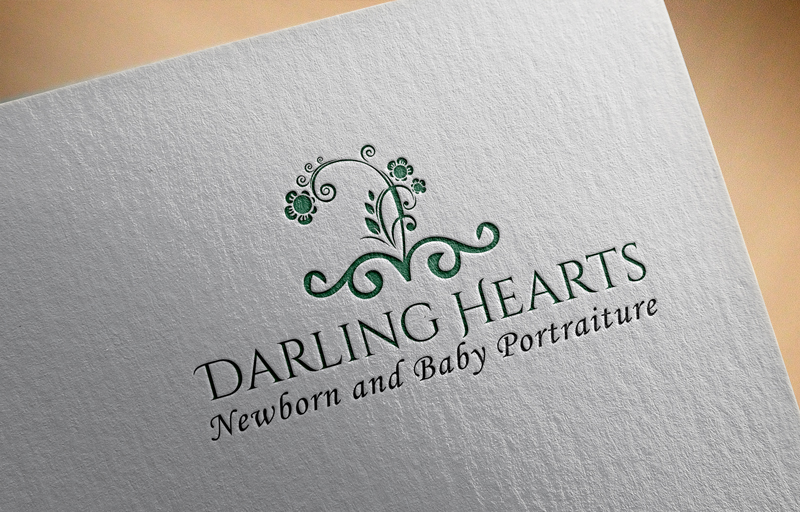 Diseño de Logo por Top king  designer para Darling Hearts Newborn and Baby Portraiture  | Diseño #13434565