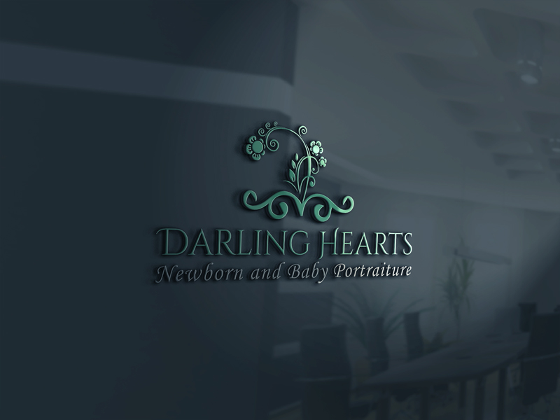 Logo Design by Top king  designer for Darling Hearts Newborn and Baby Portraiture  | Design #13434568