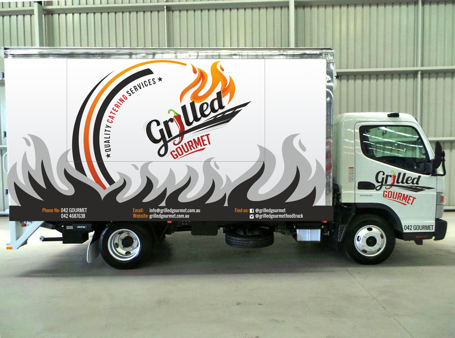 Diseño de Señalética por Maestroto para Grilled Gourmet | Diseño: #13524485