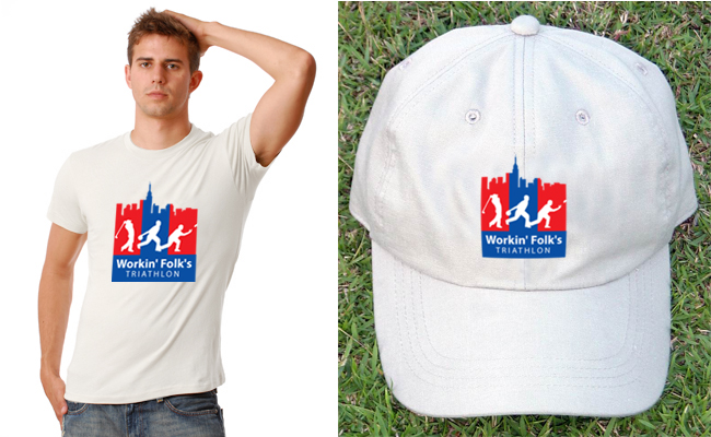 Logo Design by Elisha Leo for Workin' Folk's Triathlon | Design: #34122