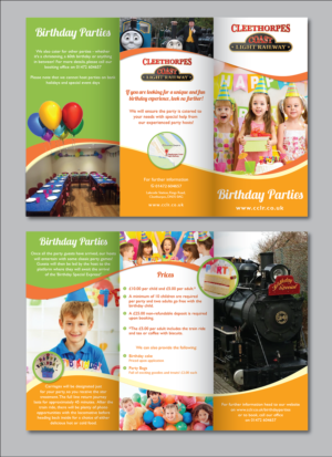 Flyer Design by alex989 for Cleethorpes Light Railway Ltd | Design: #13439046