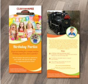 Flyer Design by alex989 for Cleethorpes Light Railway Ltd | Design: #13456327